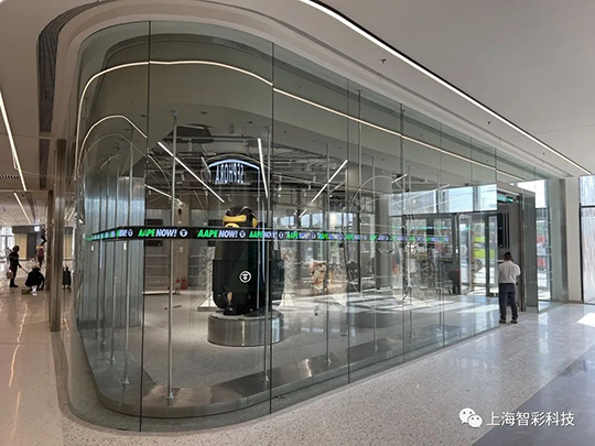 上海松江印象城Aape店鋪LED顯示屏設(shè)計(jì)、安裝